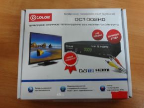 Внешний TV-тюнер, цифровой, D-Color DC1002HD-Y (OEM)