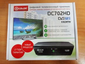Внешний TV-тюнер, цифровой, D-Color DC702HD