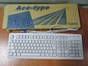 Компьютерная клавиатура Ace-Type, PC/2, белая