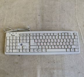 Компьютерная клавиатура белая, USB