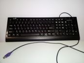 Компьютерная клавиатура черная, PC/2