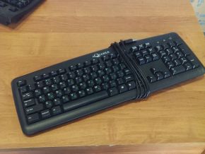 Компьютерная клавиатура черная, USB